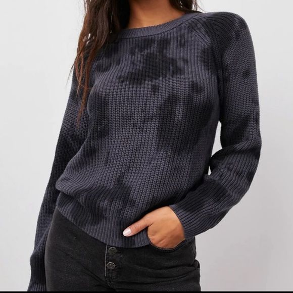 Rails Venus Cashmere Cotton Relaxed Ribbed Crew Neck Sweater - Picture 3 of 11